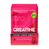 ZYLO creatine display — box of 20 single-serving packets