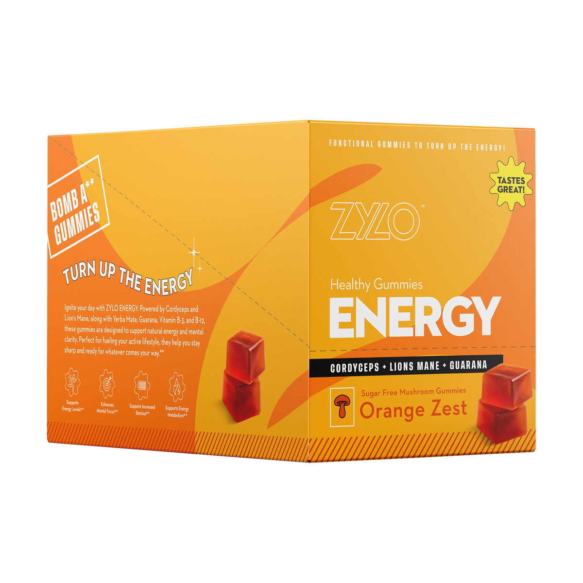 ZYLO energy box — box of 20 single-serving packets