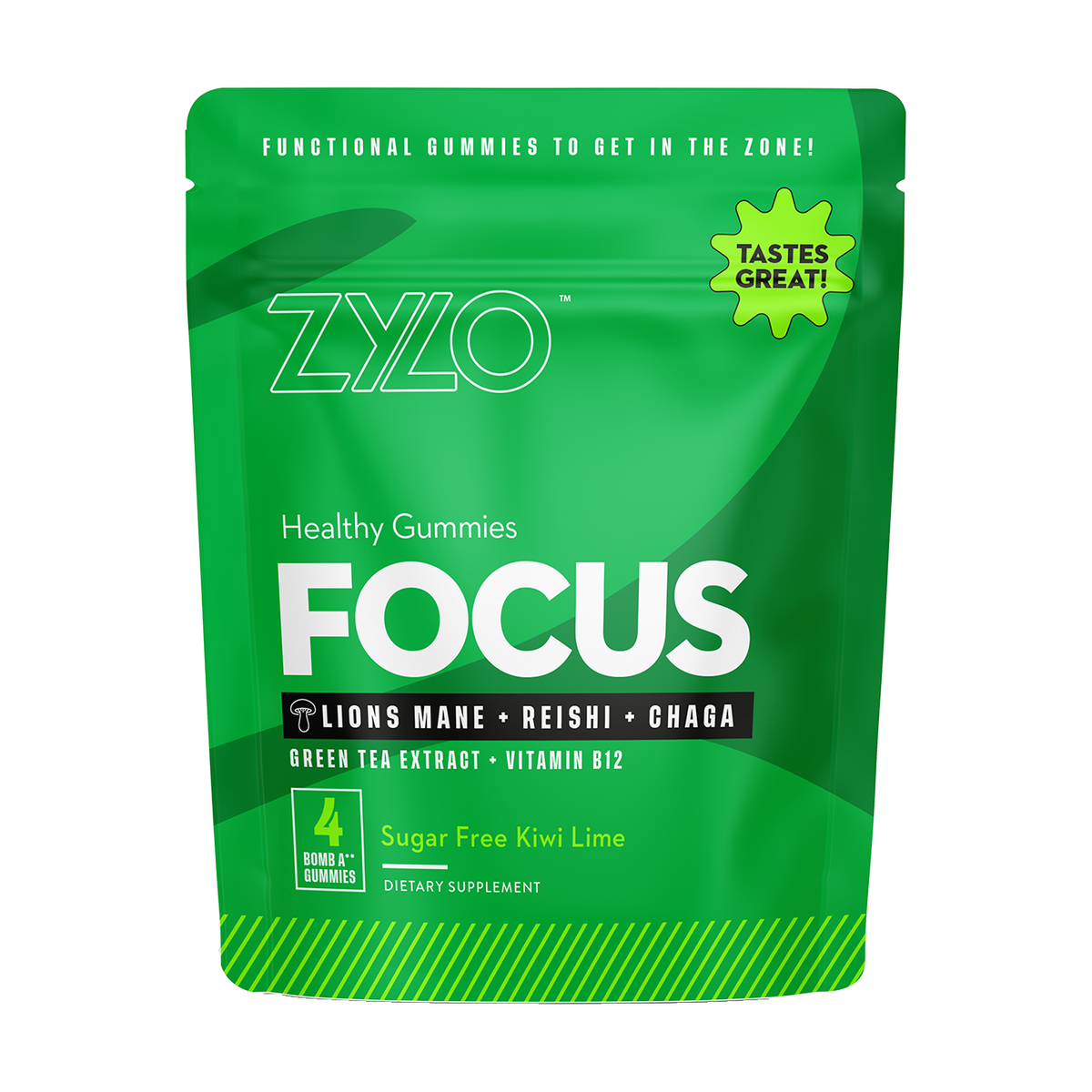 ZYLO focus pouch — 4-gummy single-serving packet